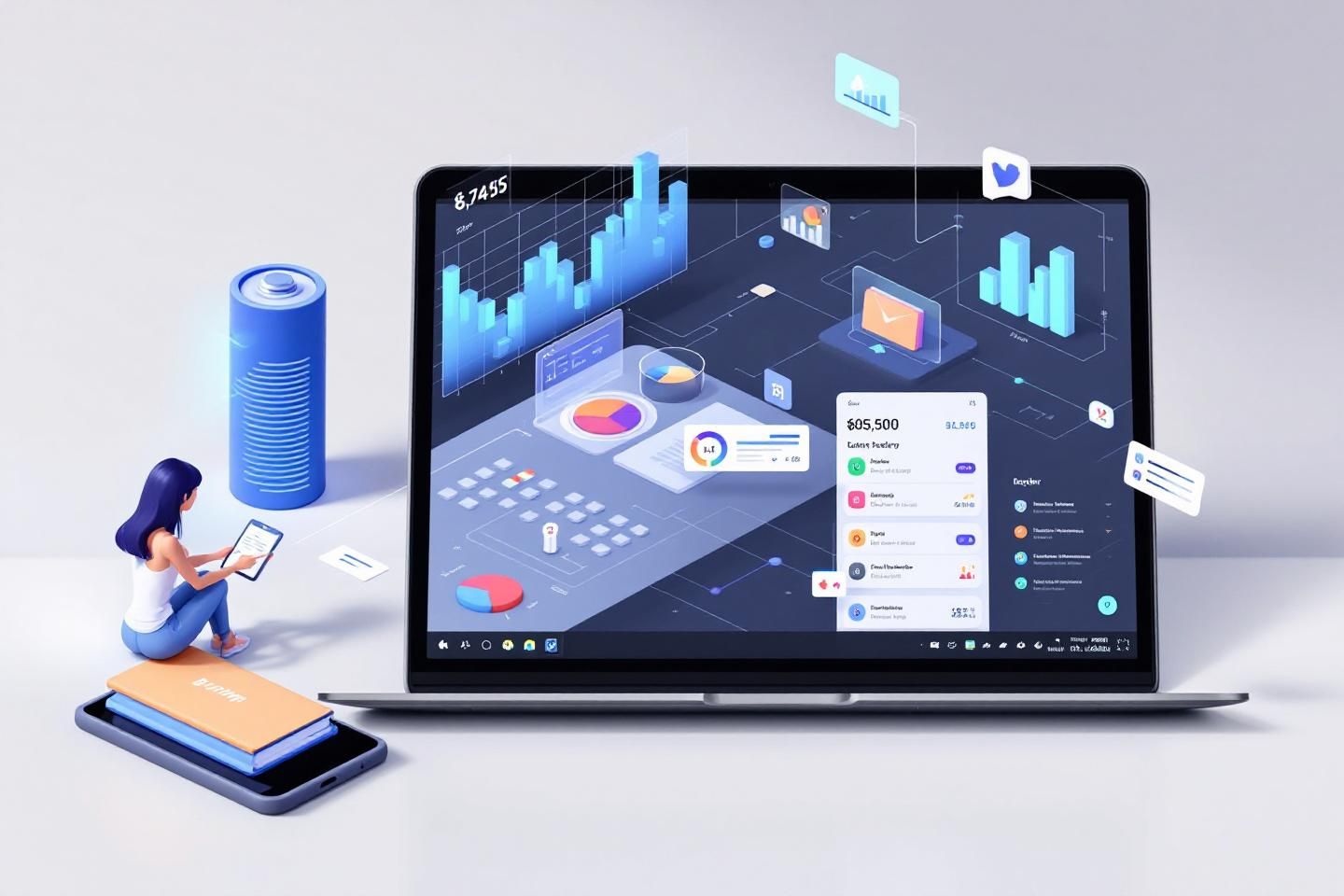 Comment un professionnel peut-il adapter sa batterie virtuelle à ses horaires de travail ?