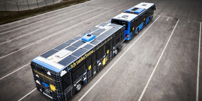 bus avec panneau solaire 