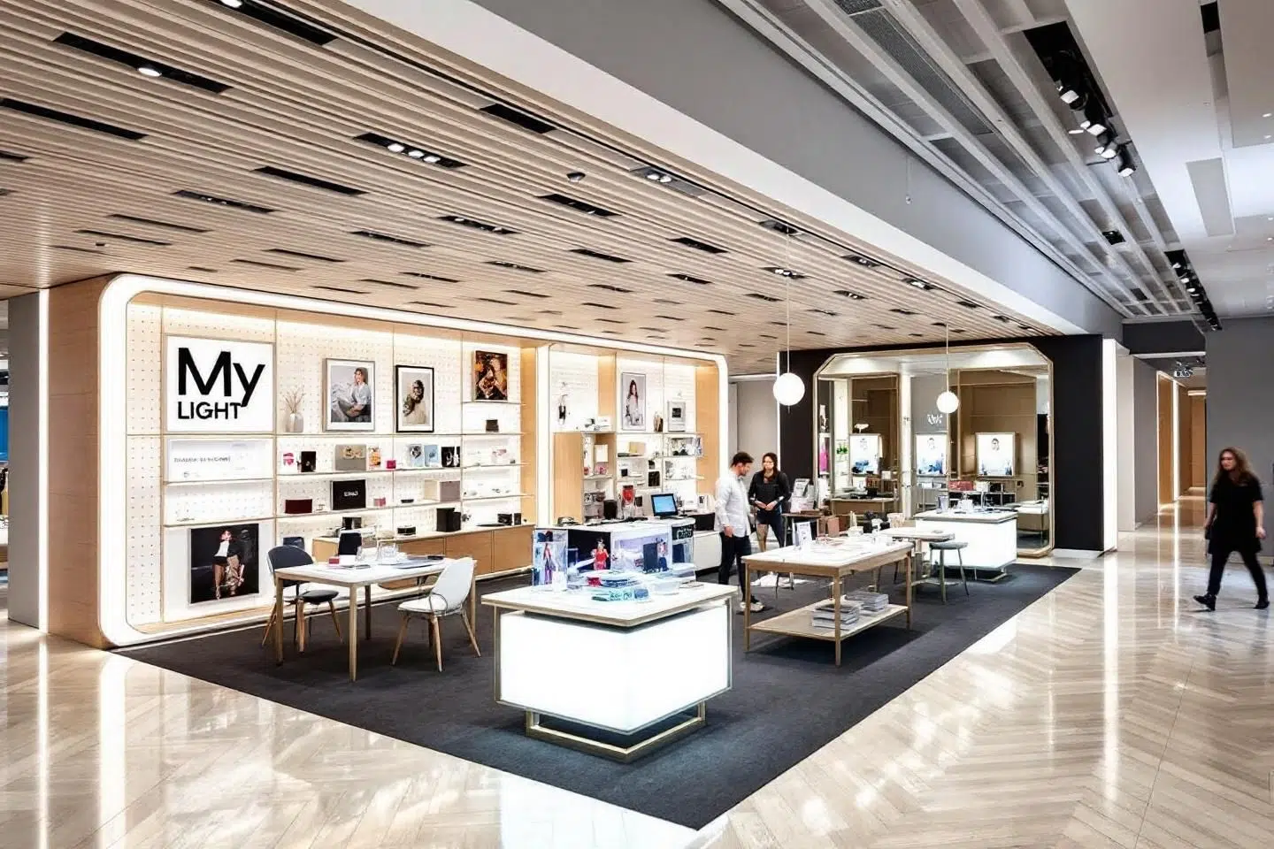 Comment est structuré le réseau de boutiques physiques de Mylight ?
