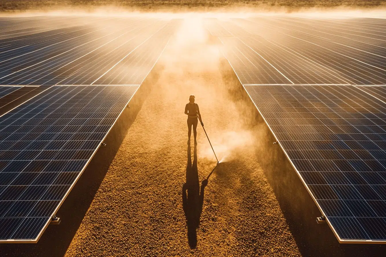 En quoi le dépoussiérage manuel prévient l’encrassement des panneaux solaires et panneaux photovoltaïques en zones sèches ?