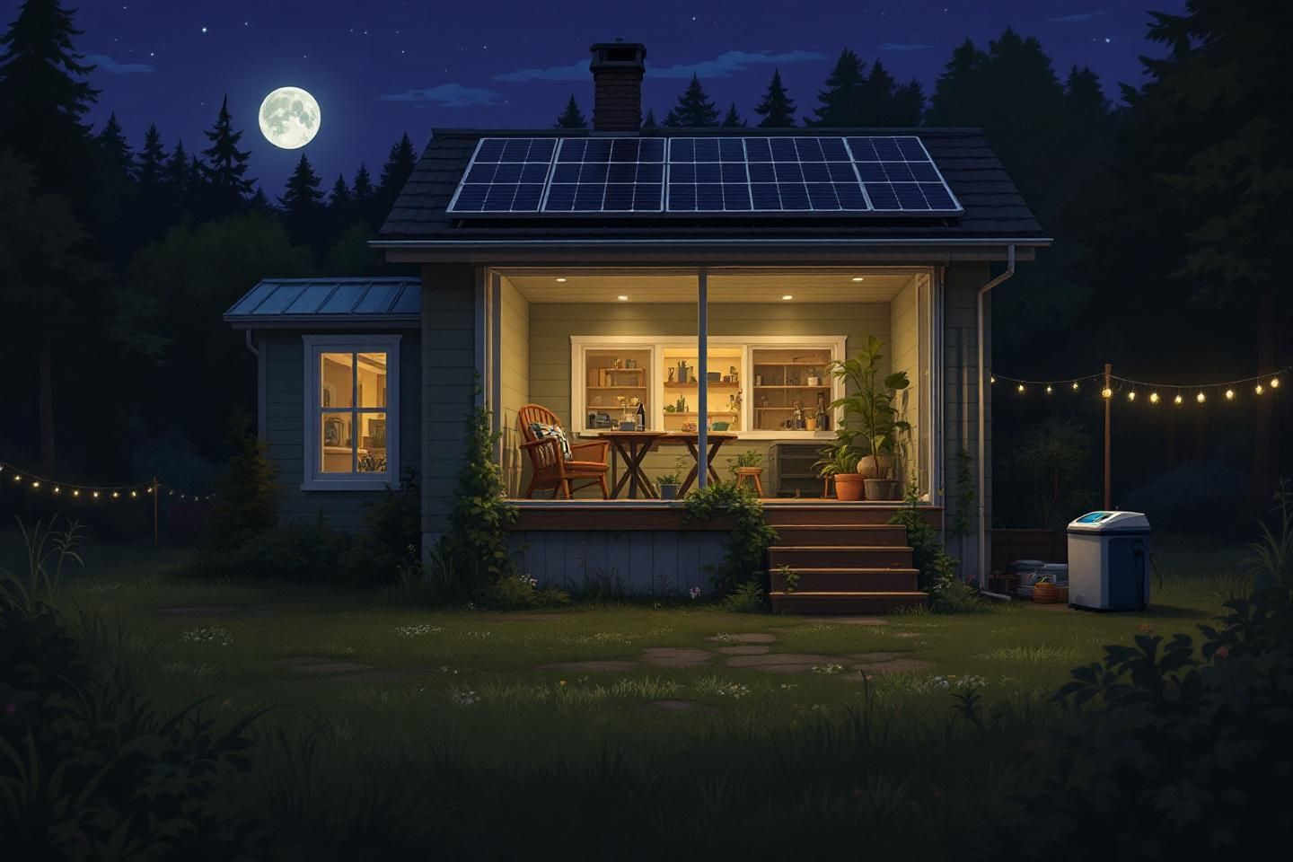 Comment le stockage de l’énergie solaire dans une installation résidentielle utilise des batteries pour alimenter la maison la nuit ?