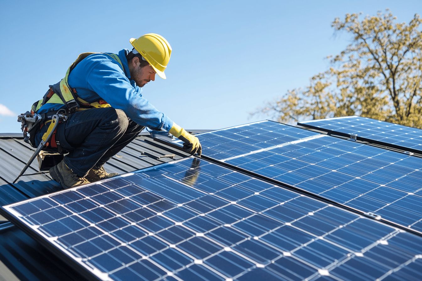 Combien de jours faut-il pour équiper une toiture de panneaux solaires ?
