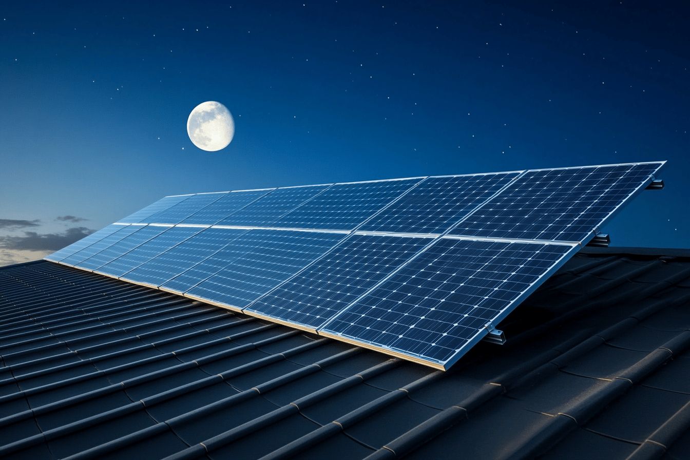 Les panneaux solaires sur toiture fonctionnent-ils la nuit ?