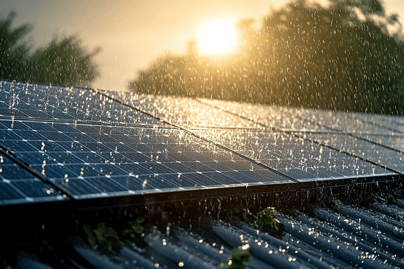 Une toiture avec panneaux solaires peut-elle produire de l'énergie par tous les temps ?